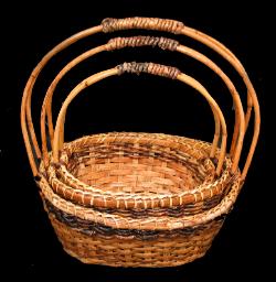 ba731 abaca & rattan peel baskets