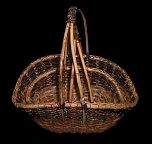 ba732 abaca & rattan peel baskets