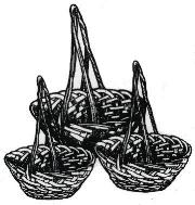 oval midrib baskets