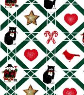 GREEN, RED, BLACK, WHITE & GOLD